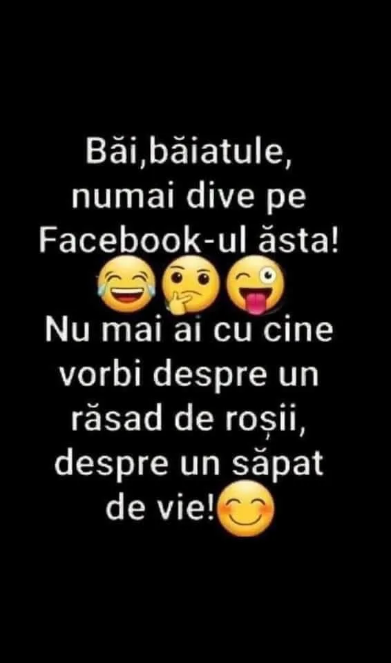 Băi, băiatule, numai dive pe Facebook-ul ăsta!