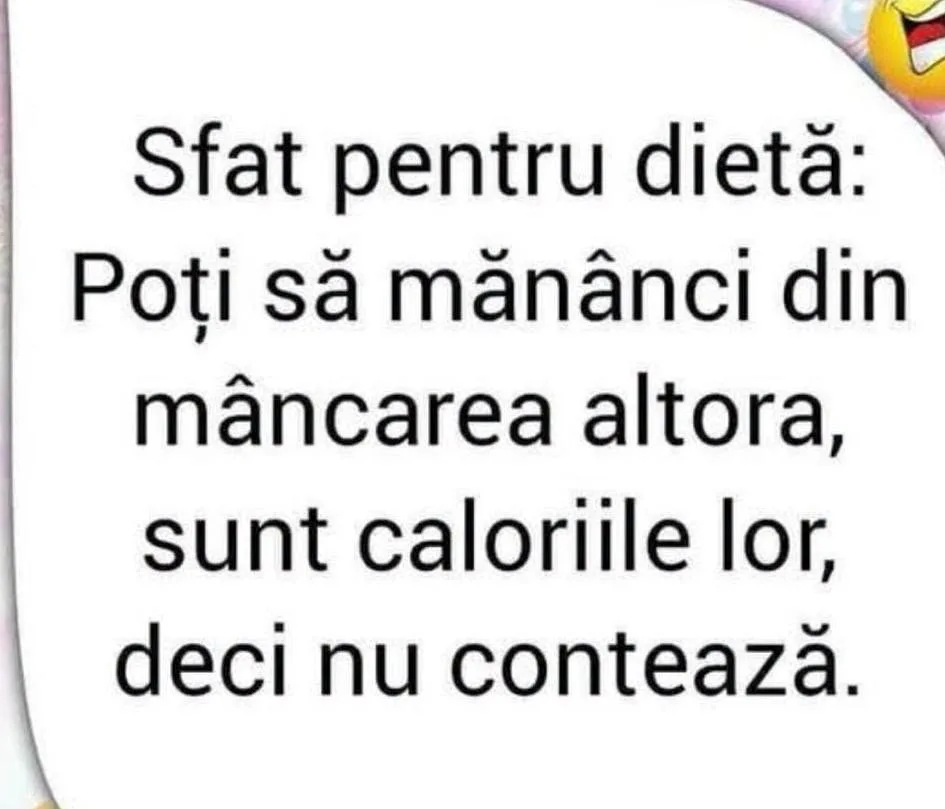 Sfat pentru dietă...
