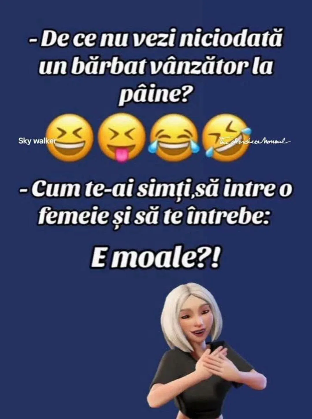 De ce nu vezi niciodată un bărbat vânzător la pâine?