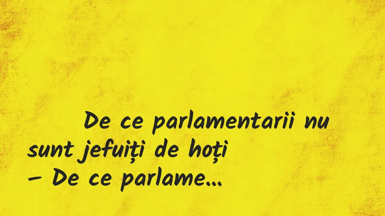 Banc: Bancuri cu politicieni. -Să ştii că noul ministru devine din zi în zi…
