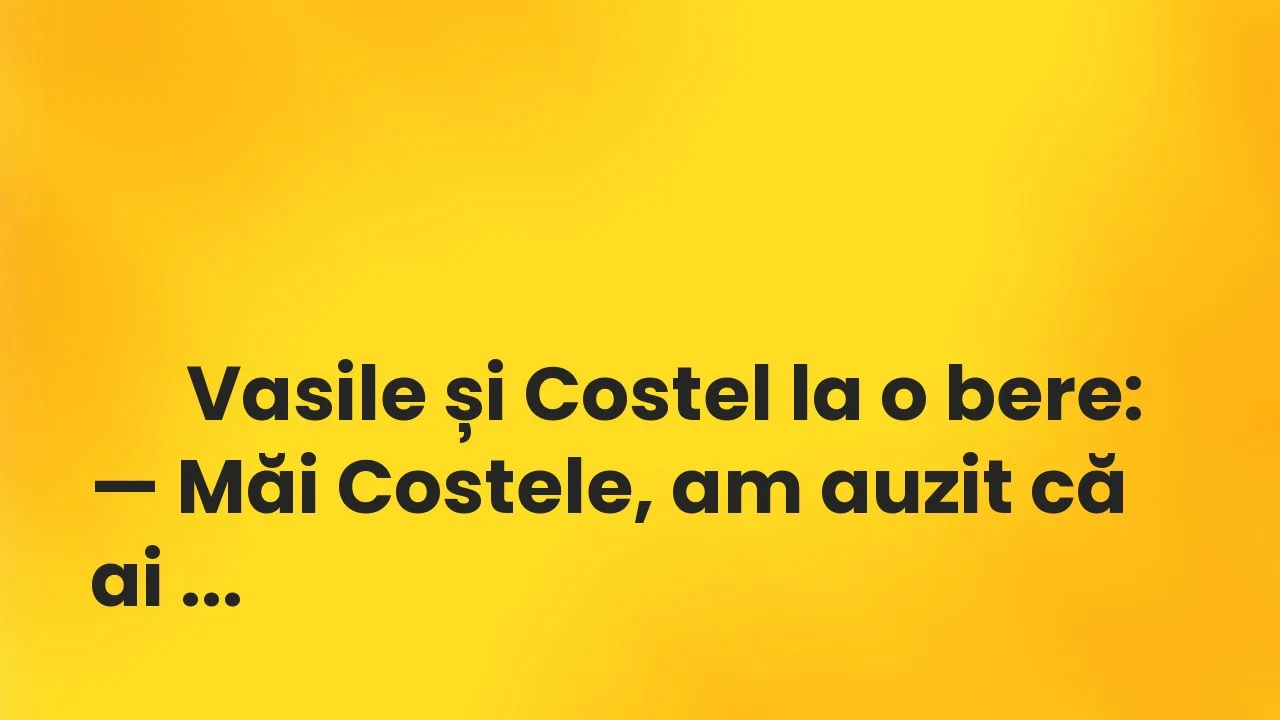 Banc: Costel urmează o dietă modernă