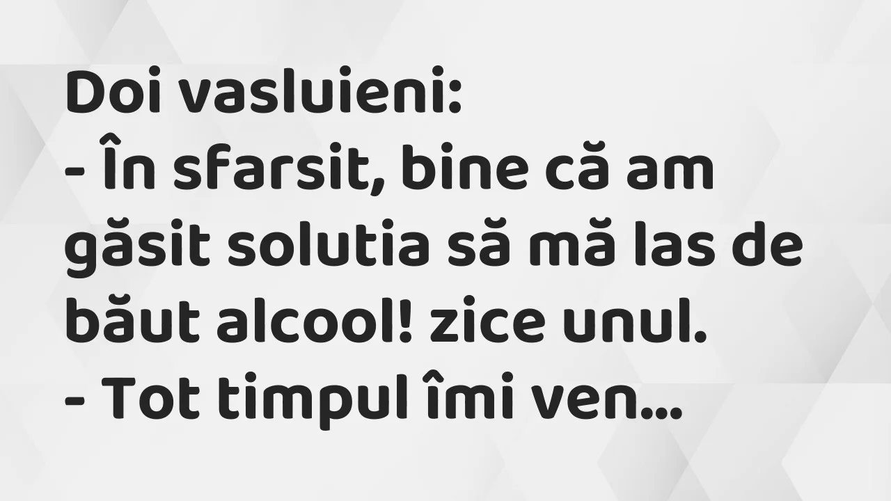 Banc: Doi vasluieni…