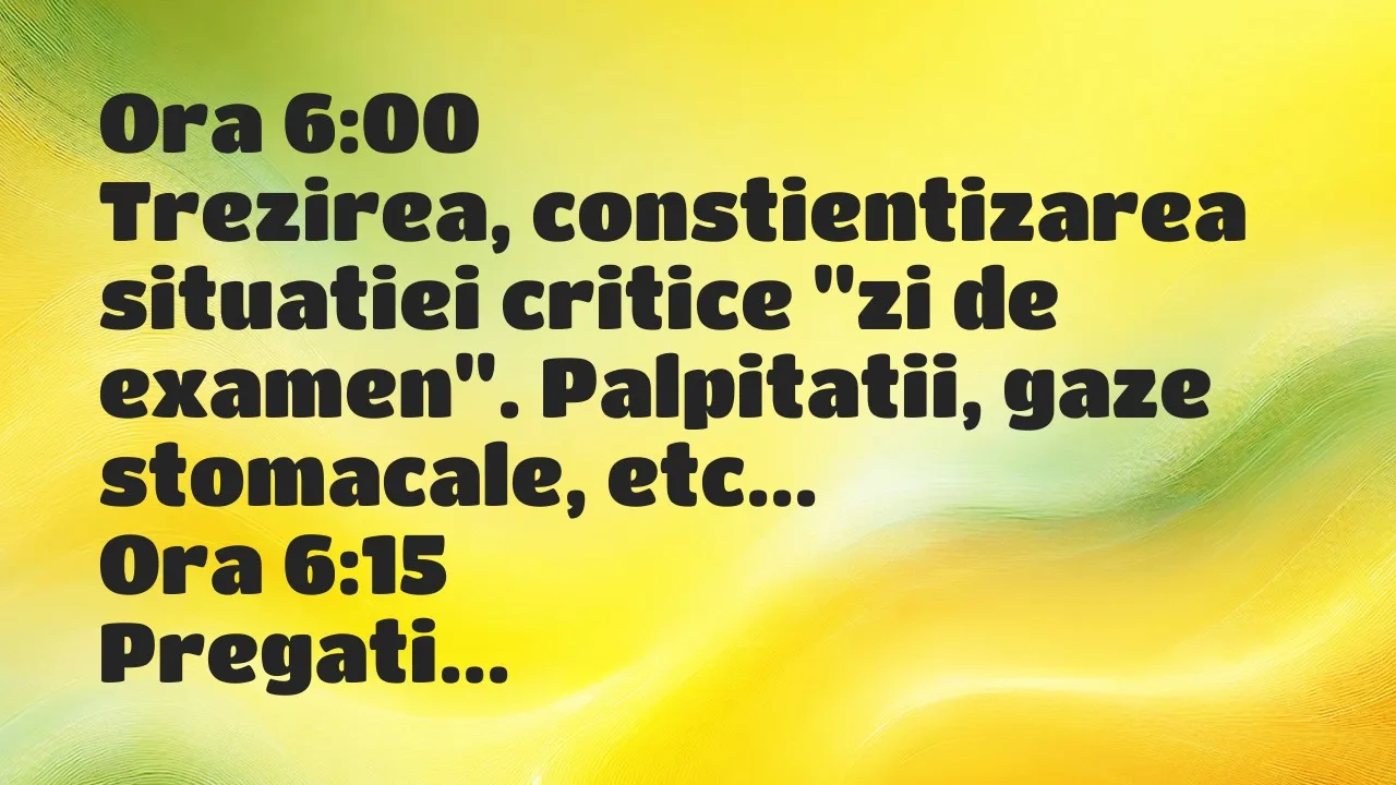 Banc: Ora 6:00…