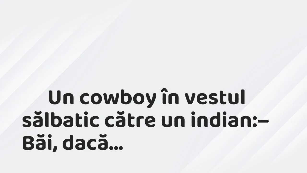 Banc: Un cowboy în vestul sălbatic