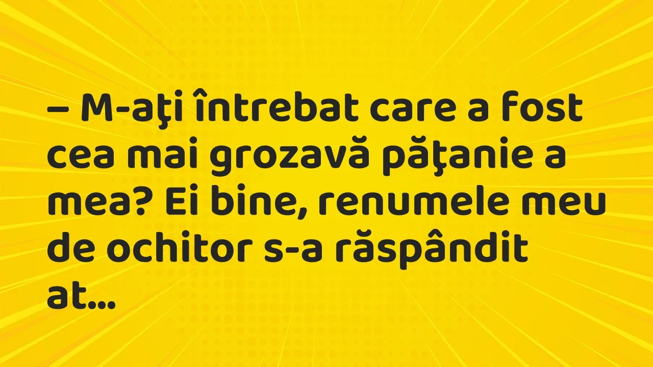 Banc: Vânătorul renumit