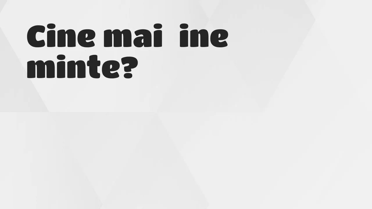 Cine mai ține minte?