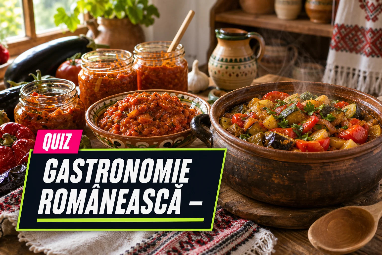 Gastronomie românească – quiz: le știi doar numele sau și detaliul care le definește?