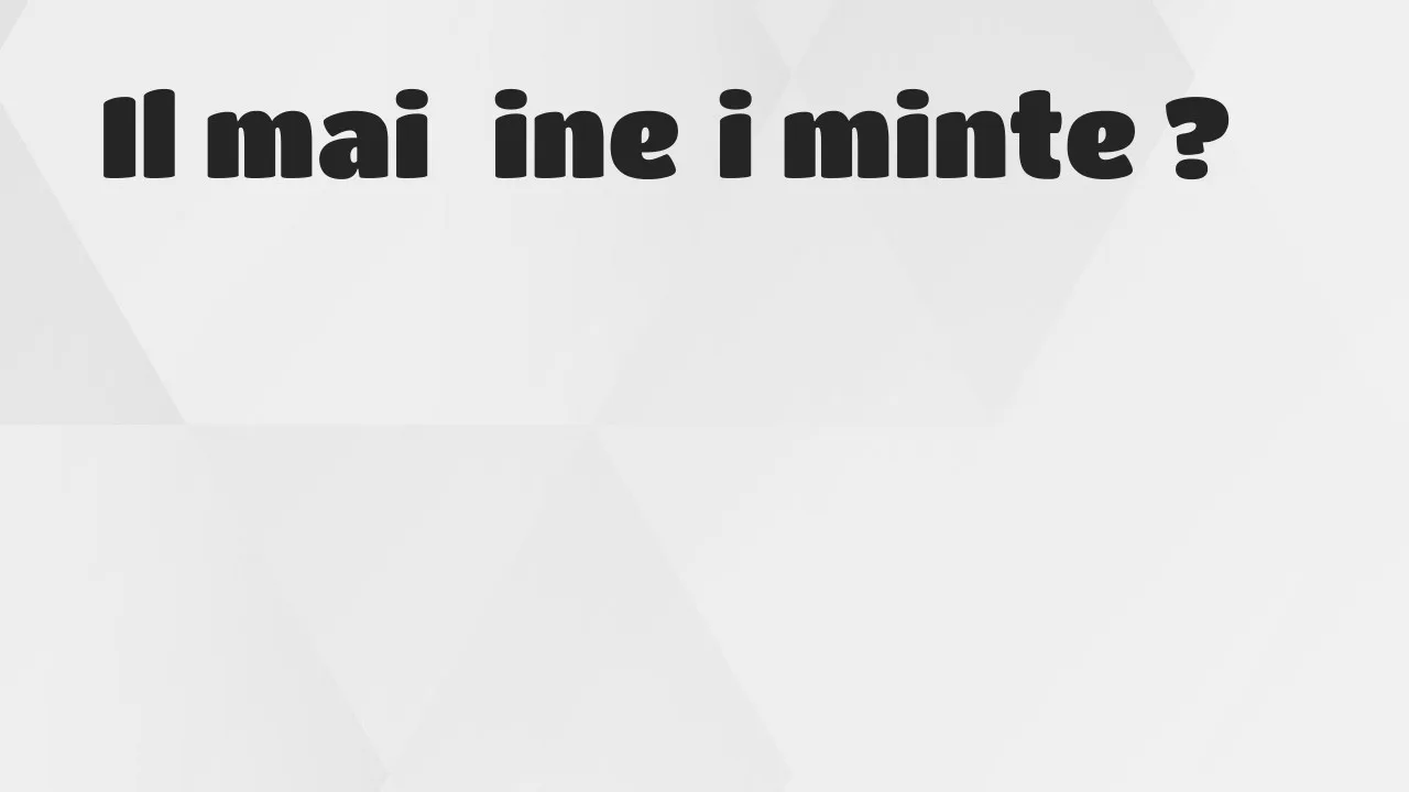 Il mai țineți minte ?