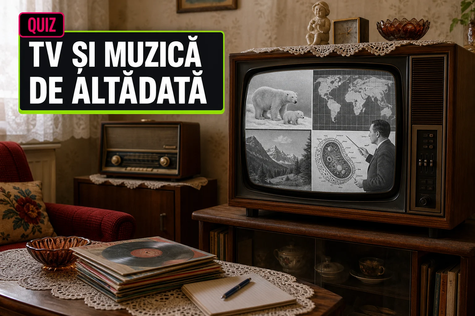 TV și muzică de altădată – quiz: mai știi ce era știre, emisiune, colind sau șlagăr?