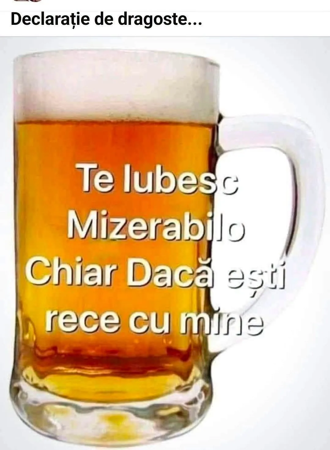 Declarație de dragoste...