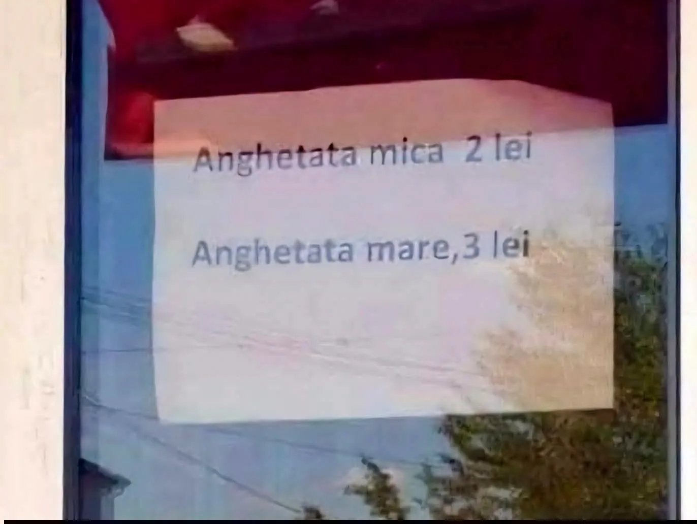 Anghețată mică 2 lei...