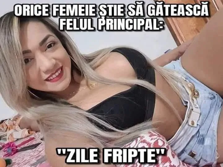 Orice femeie știe să gătească felul principal...