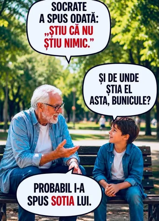 Socrate a spus odată: Știu că nu știu nimic...