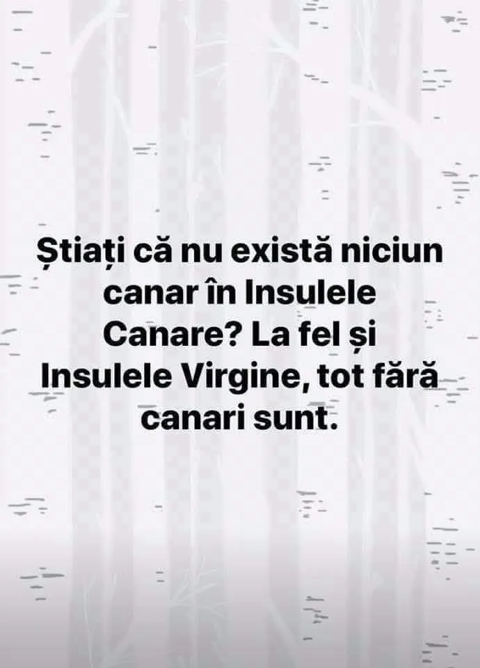 Știați că nu există niciun canar în Insulele Canare?