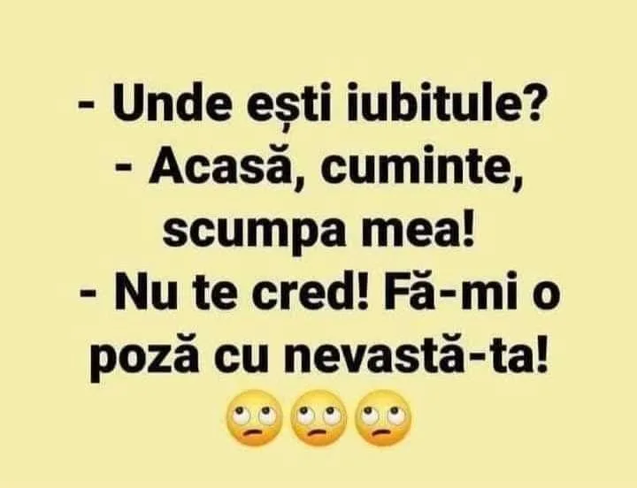 Unde esti, iubitul e?