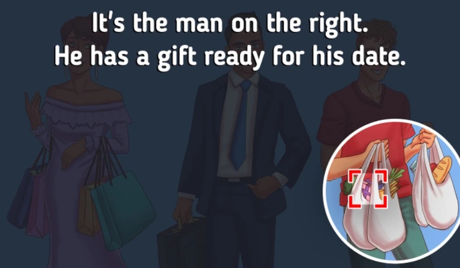 nyomozos-fejtoro-randevu | Marie Claire Detective puzzle about who is preparing for a date