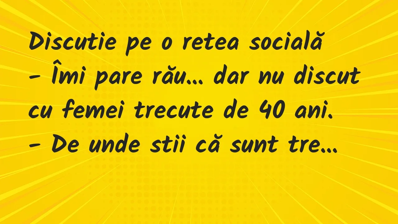 Banc: Discutie pe o retea socială…