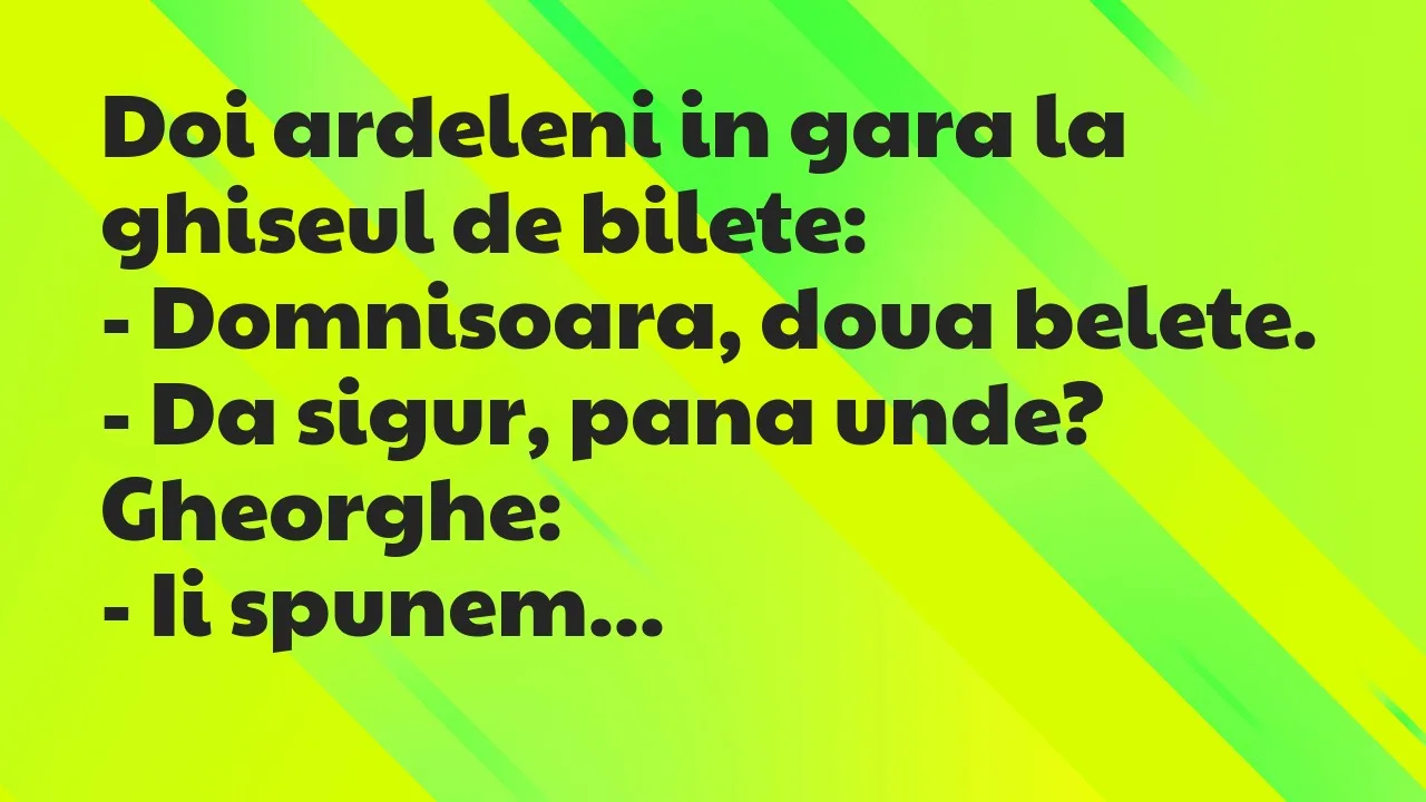 Banc: Doi ardeleni in gara la ghiseul de bilete…