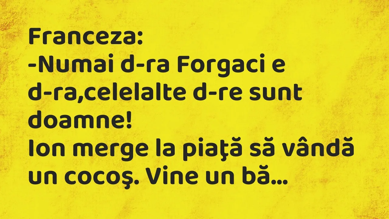 Bancuri: Franceza…