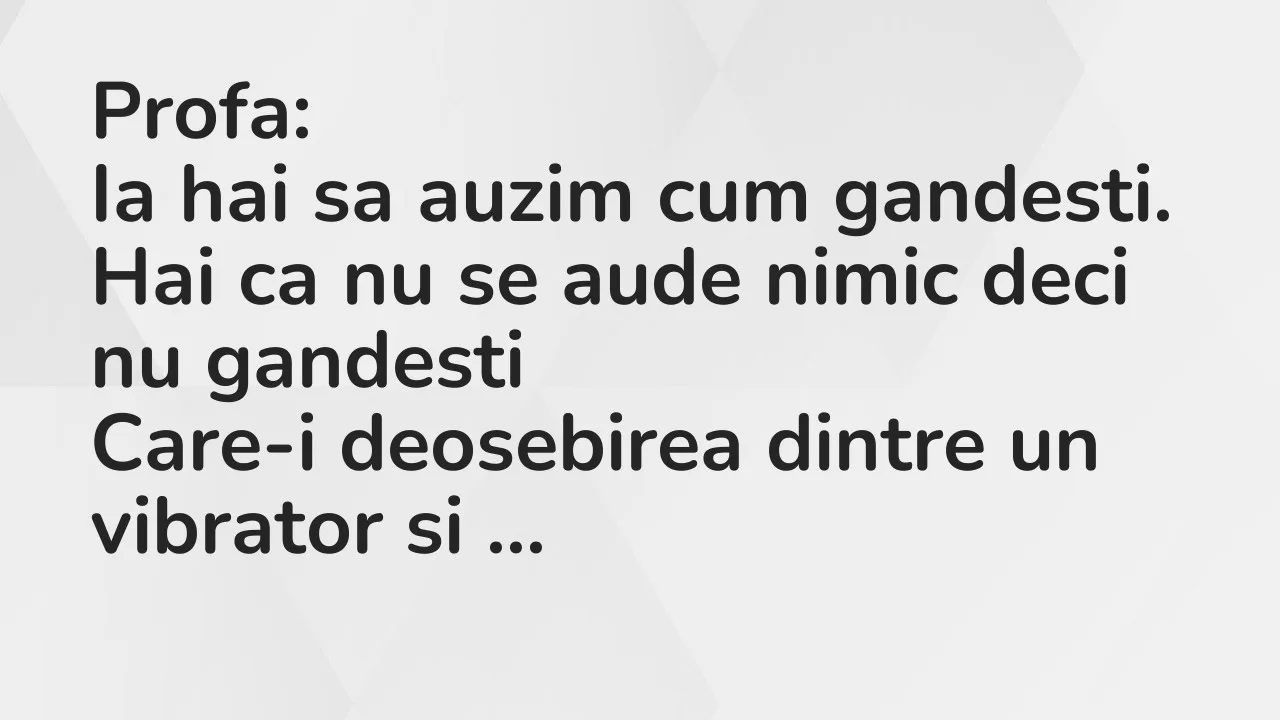 Bancuri: Profa…