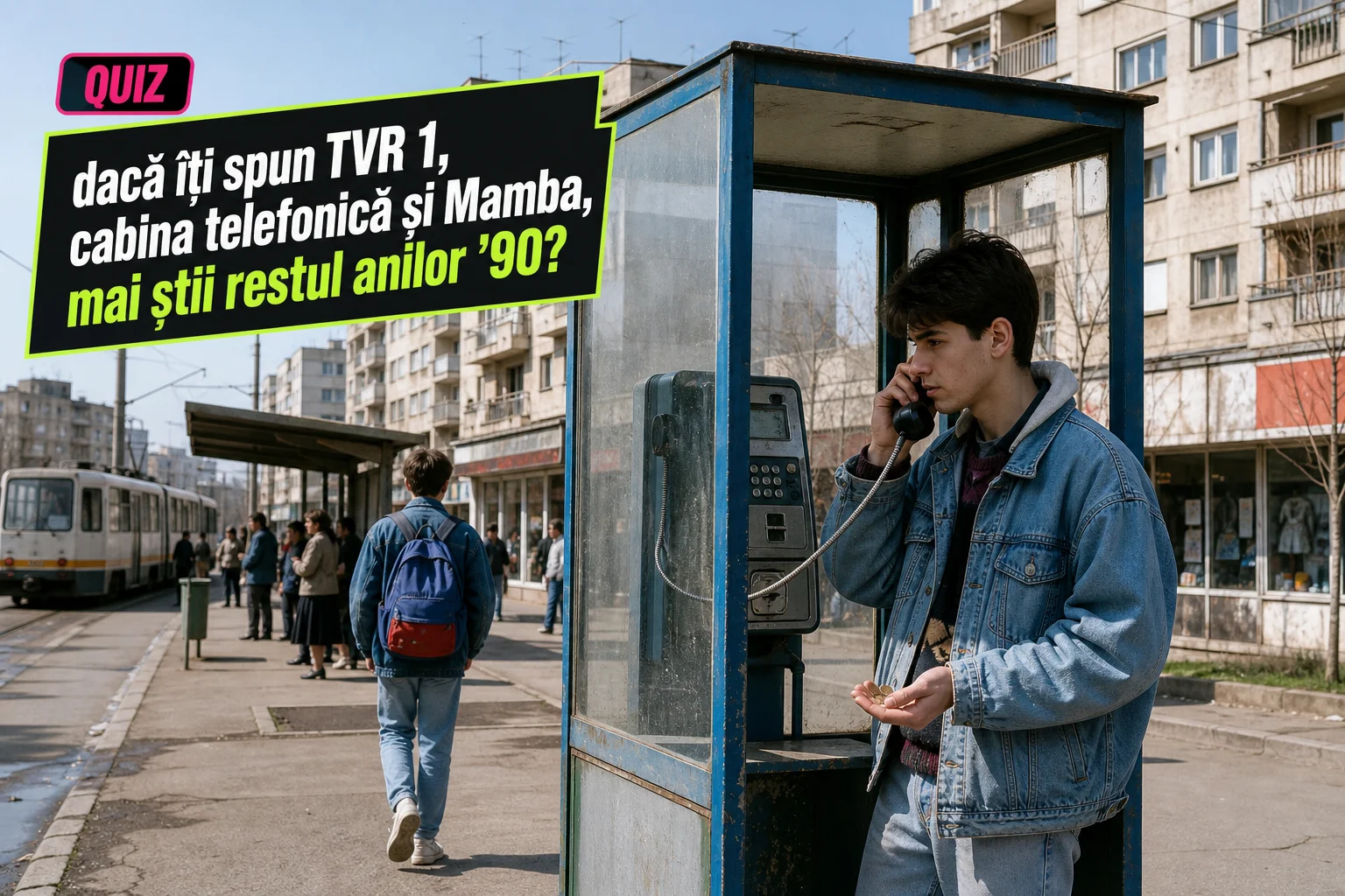 Quiz: dacă îți spun TVR 1, cabina telefonică și Mamba, mai știi restul anilor ’90?