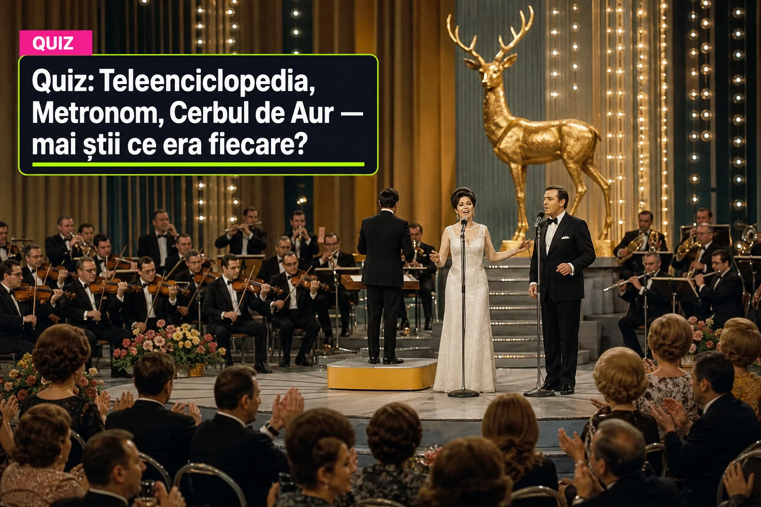 Quiz: Teleenciclopedia, Metronom, Cerbul de Aur — mai știi ce era fiecare?