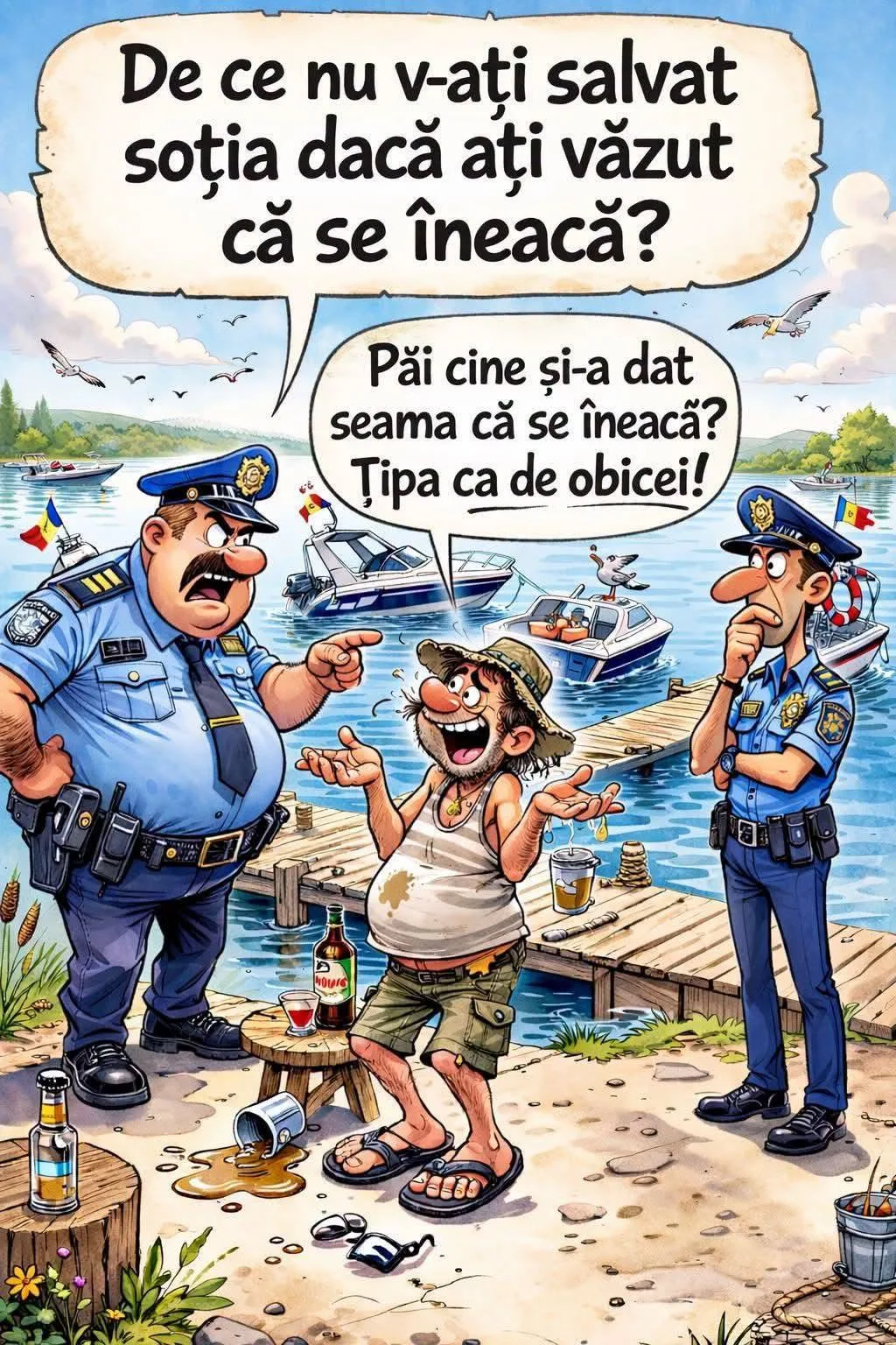 De ce nu v-ați salvat soția dacă ați văzut că se îneacă?