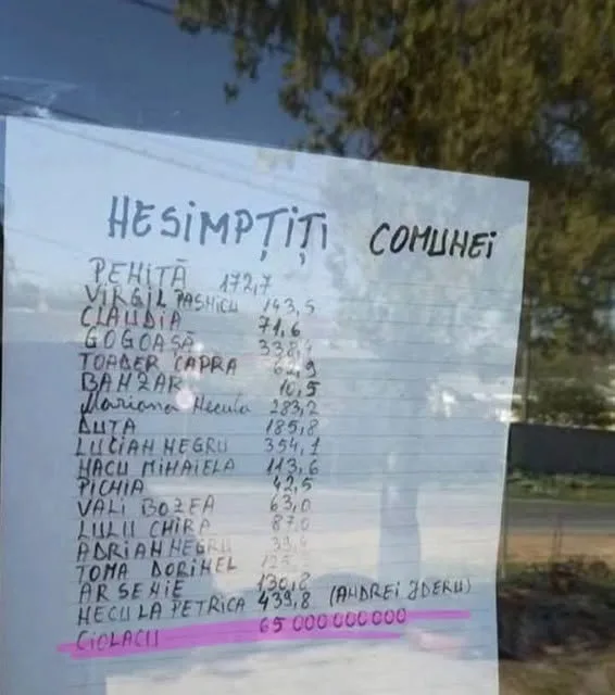 Hesimțiți comunei...