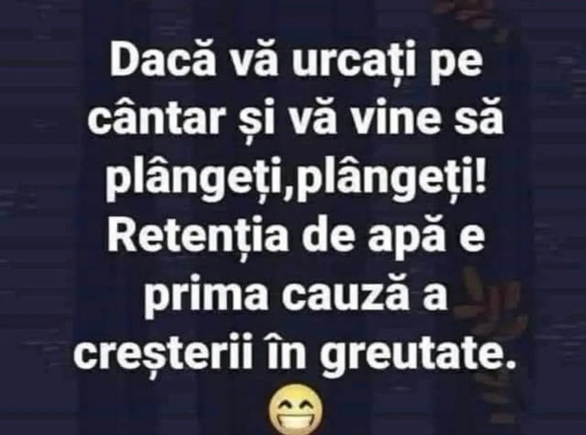 Dacă vă urcați pe cântar și vă vine să plângeți...
