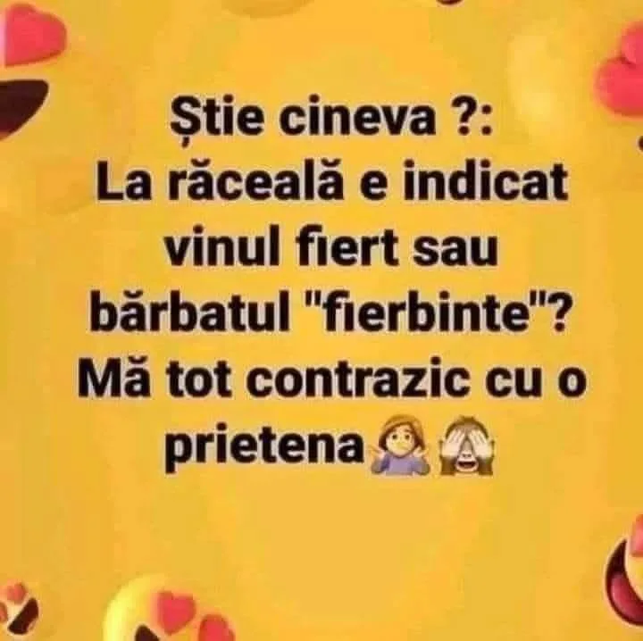 La răceală e indicat vinul fiert sau bărbatul "fierbinte"?