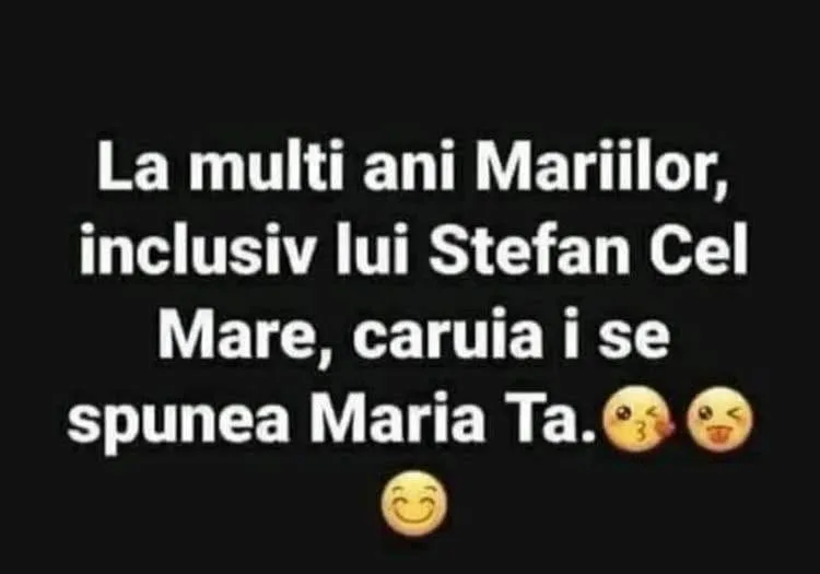 La multi ani Marilor, inclusiv lui Stefan Cel Mare...