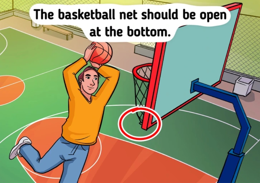 Basketball court puzzle solution image