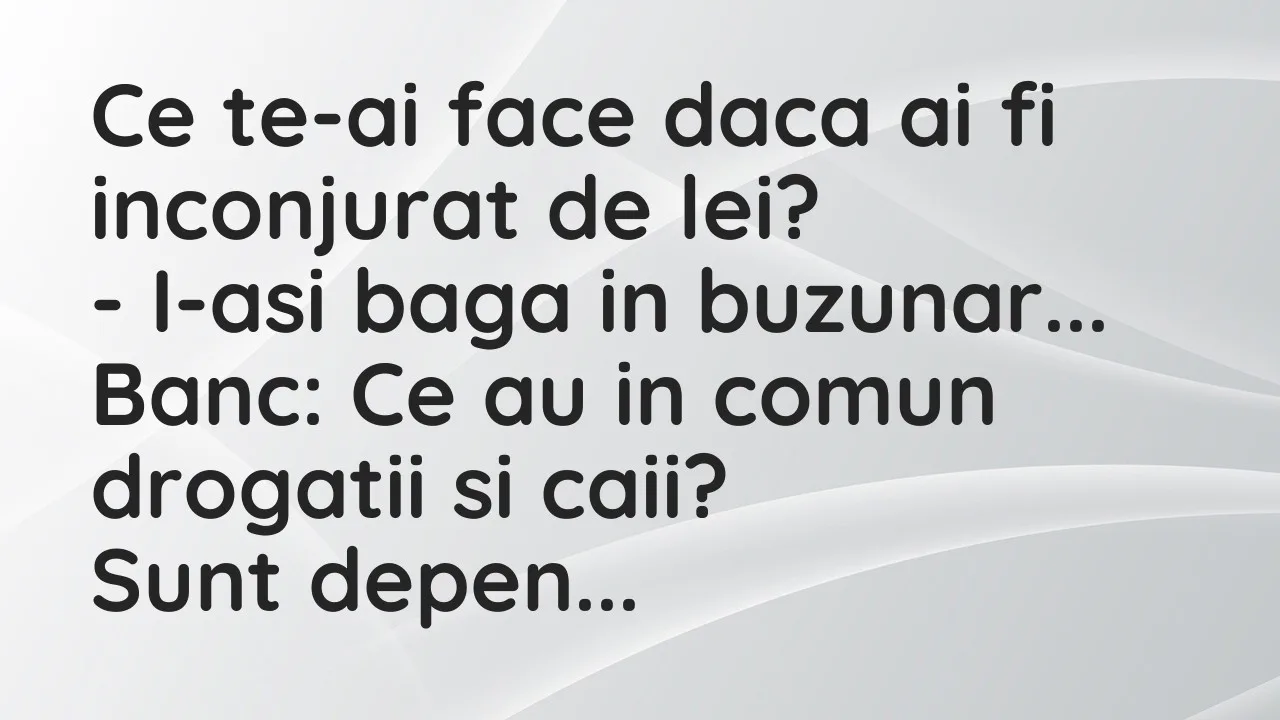 Banc: Ce te-ai face daca ai fi inconjurat de lei?