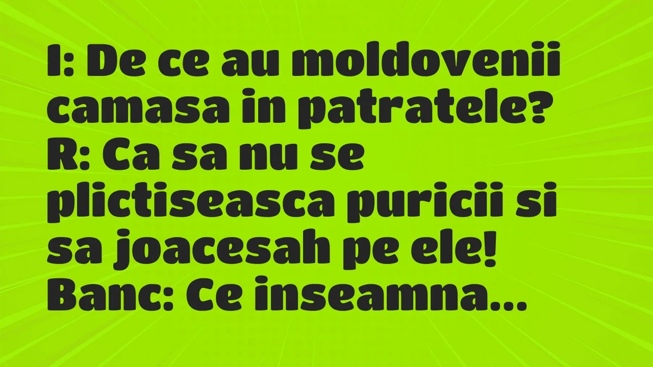 Banc: I: De ce au moldovenii camasa in patratele?