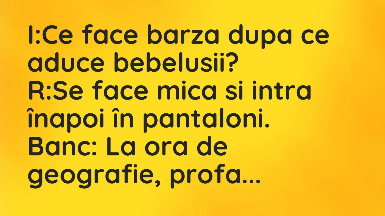 Banc: I:Ce face barza dupa ce aduce bebelusii?