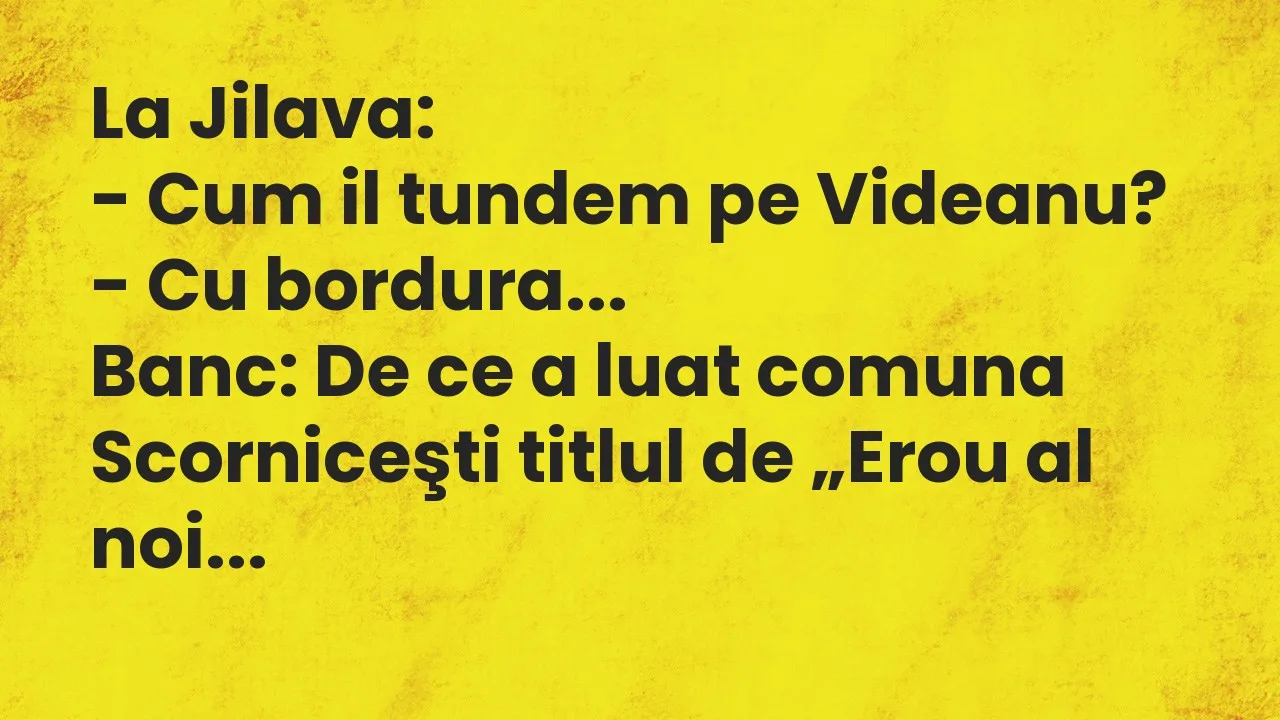 Banc: La Jilava…
