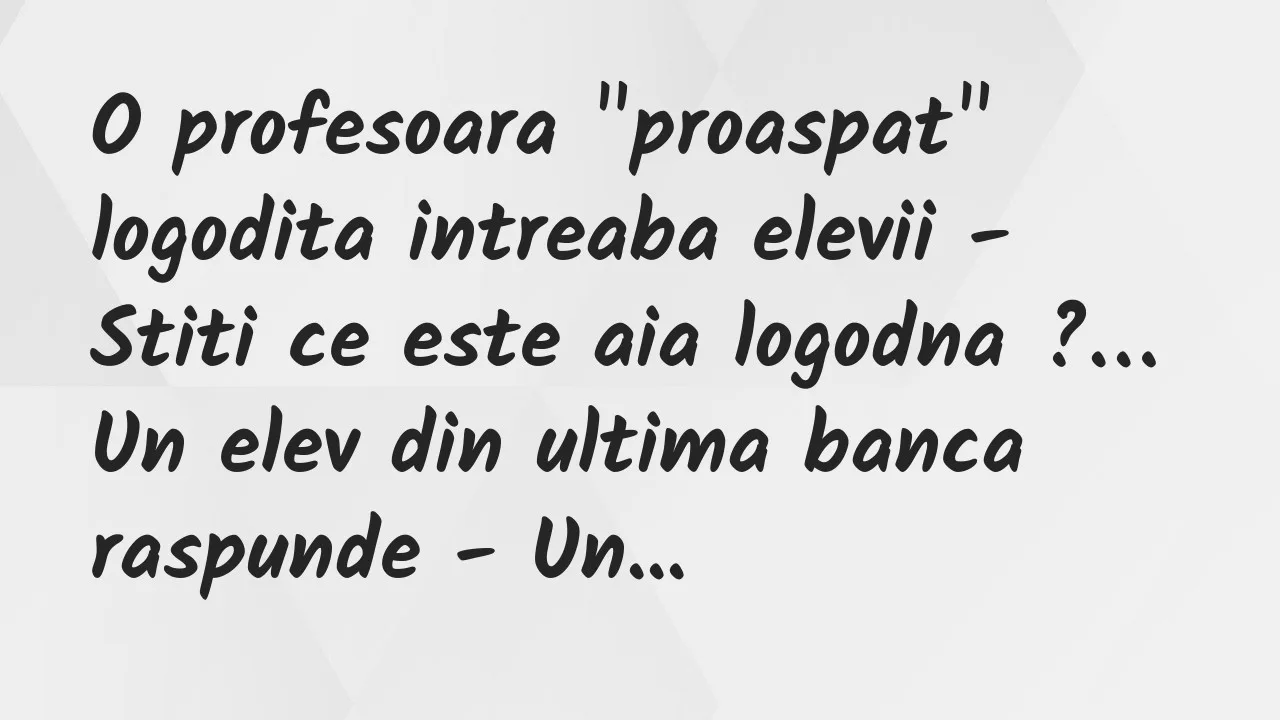 Banc: O profesoara “proaspat” logodita intreaba elevii – Stiti ce este aia…