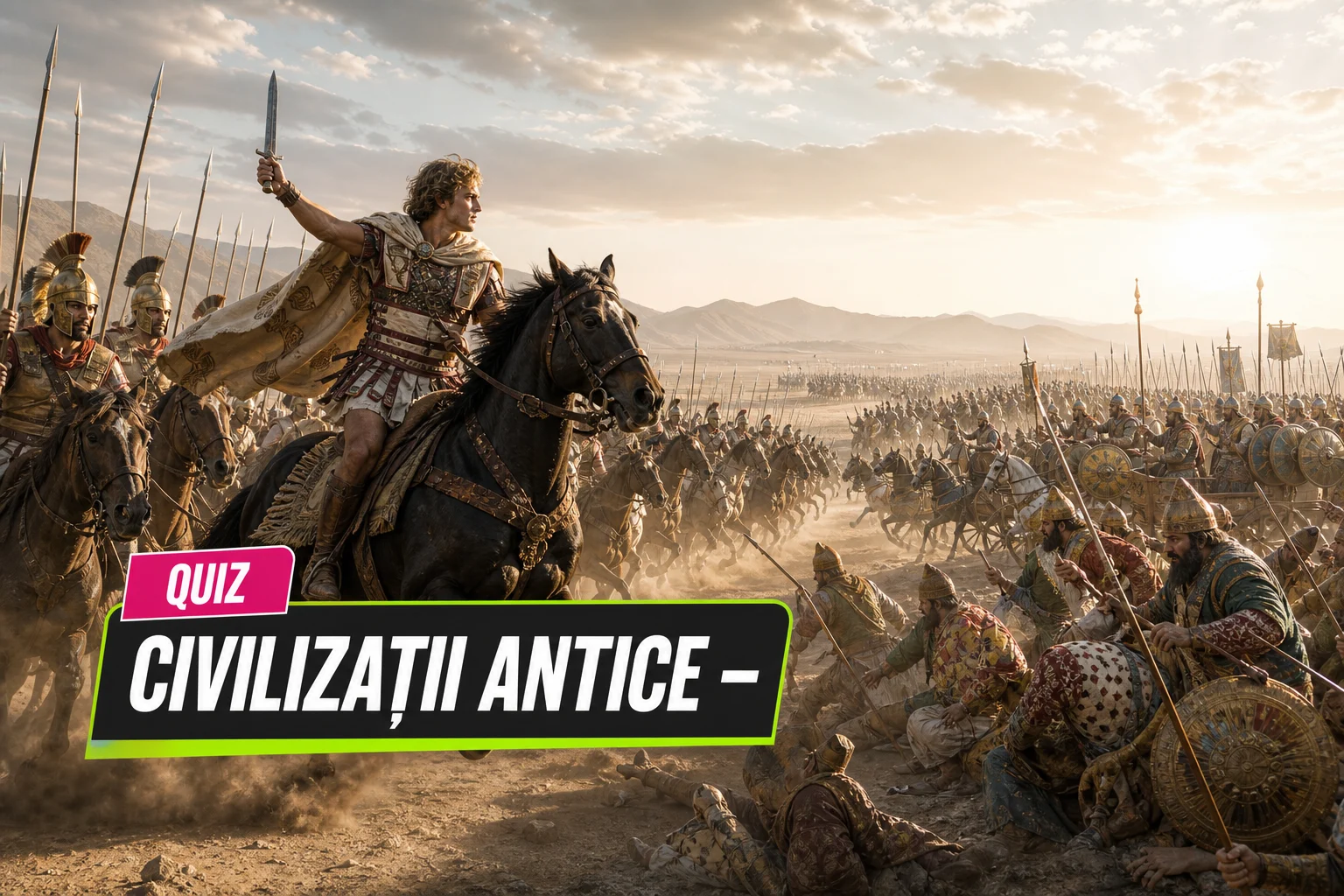 Civilizații antice – quiz: doar cei mai buni disting cauza, reforma ori efectul corect