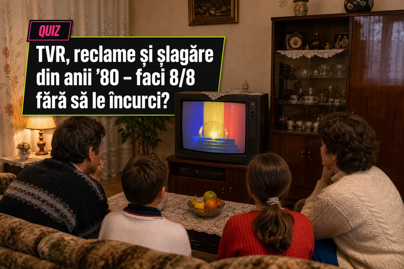 Quiz: TVR, reclame și șlagăre din anii ’80 – faci 8/8 fără să le încurci?