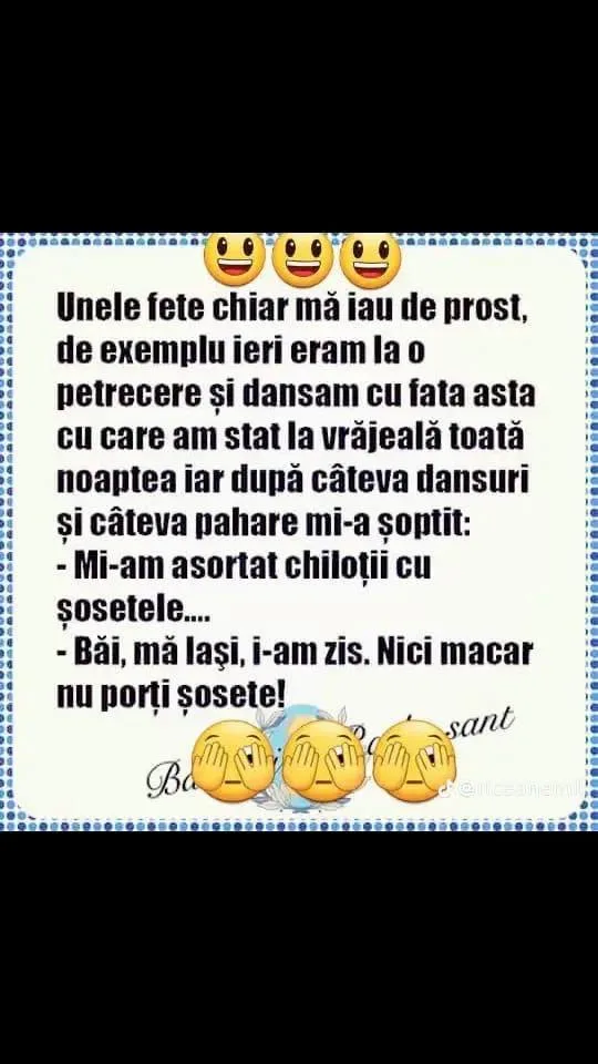 Unele fete chiar mă iau de prost...