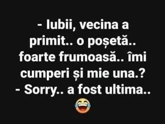 Iubii, vecina a primit o poșetă foarte frumoasă...