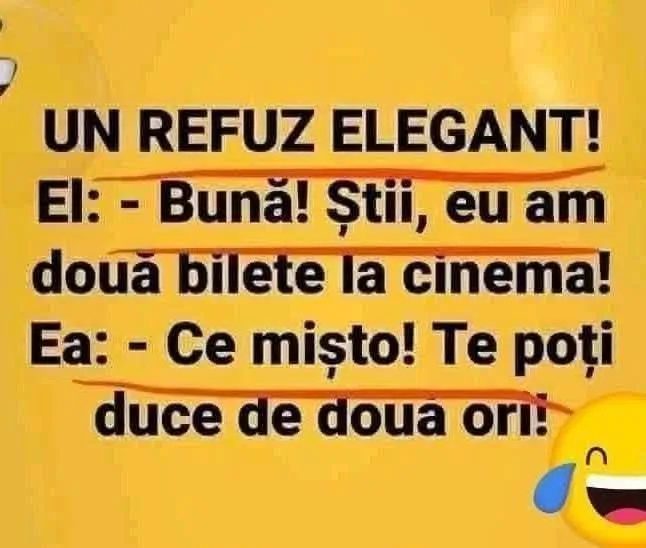 Un refuz elegant!