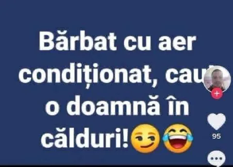 Bărbat cu aer condiționat, cau o doamnă în călduri?
