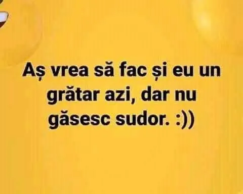 Aș vrea să fac și eu un grătar azi...