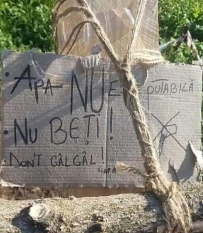 Apa nu e, nu beți!