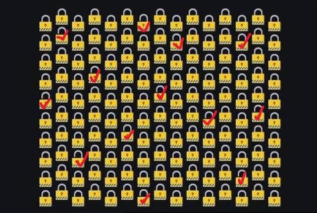 The answer is 13 unlocked locks.