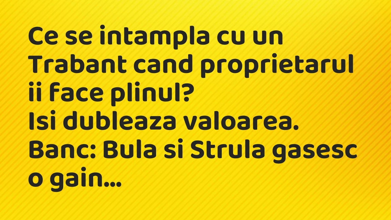 Banc: Ce se intampla cu un Trabant cand proprietarul ii face plinul?