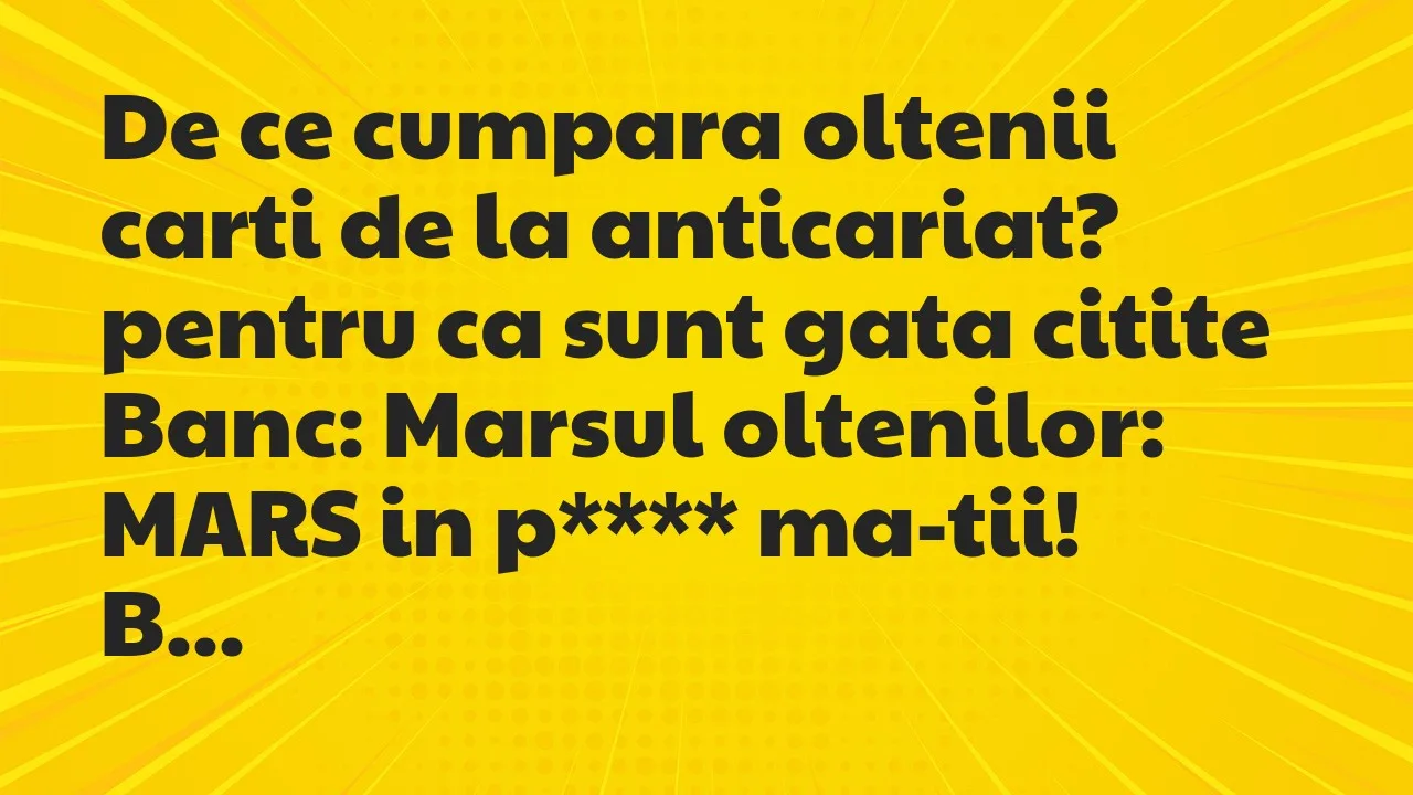 Banc: De ce cumpara oltenii carti de la anticariat?