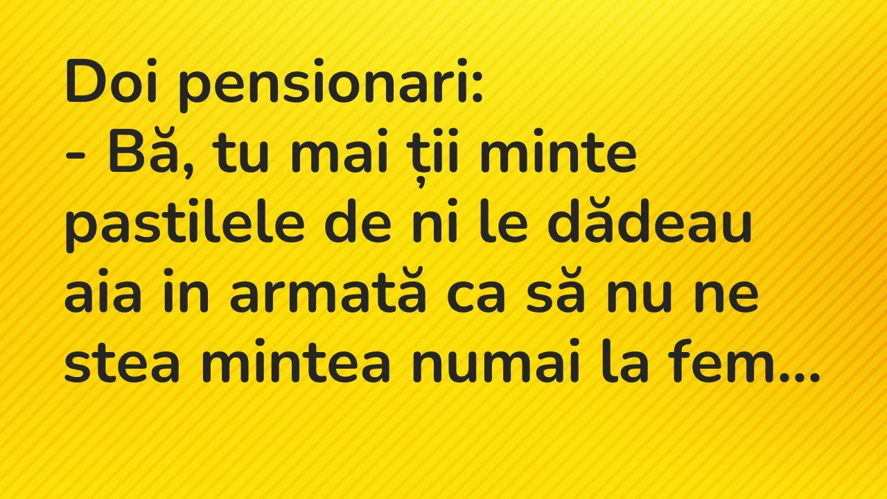 Banc: Doi pensionari…