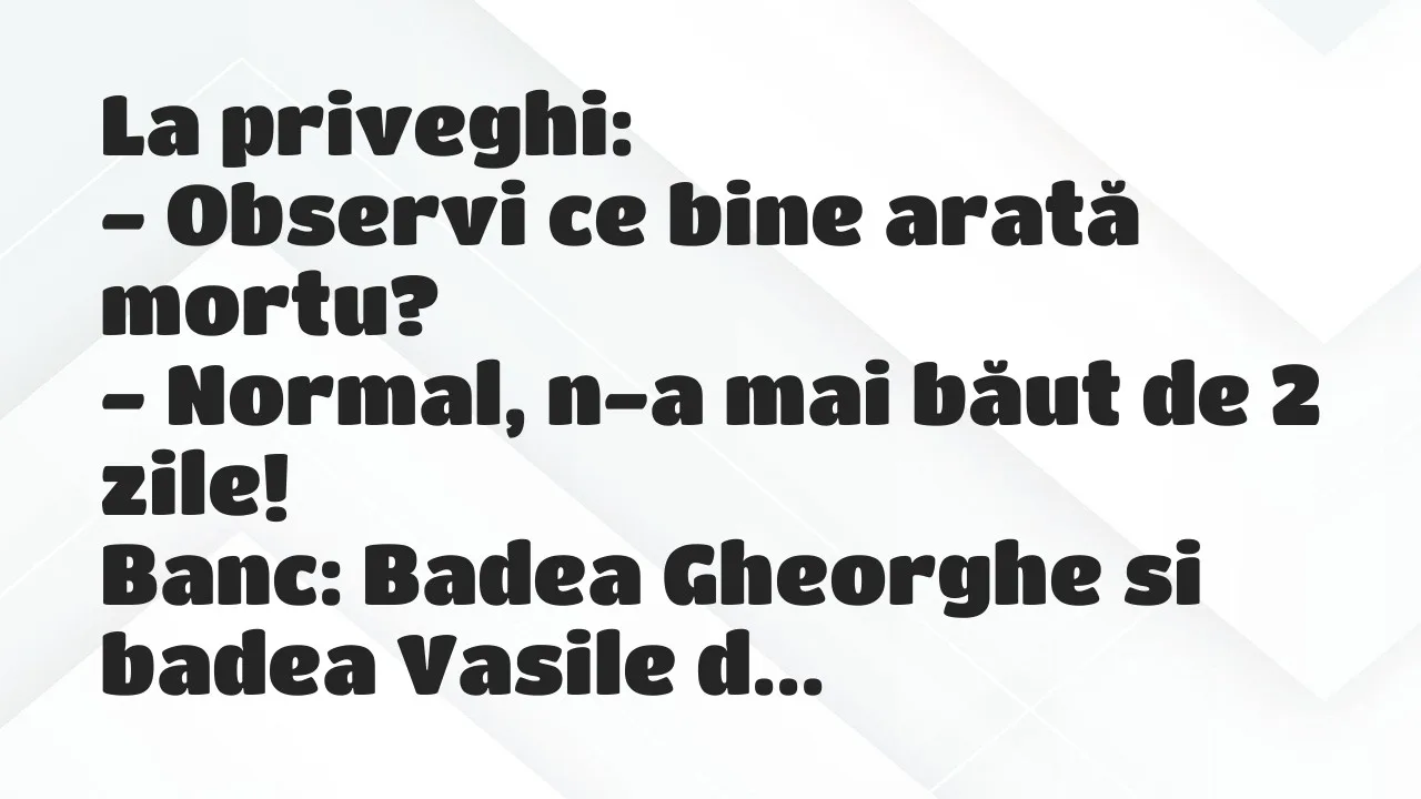Banc: La priveghi…